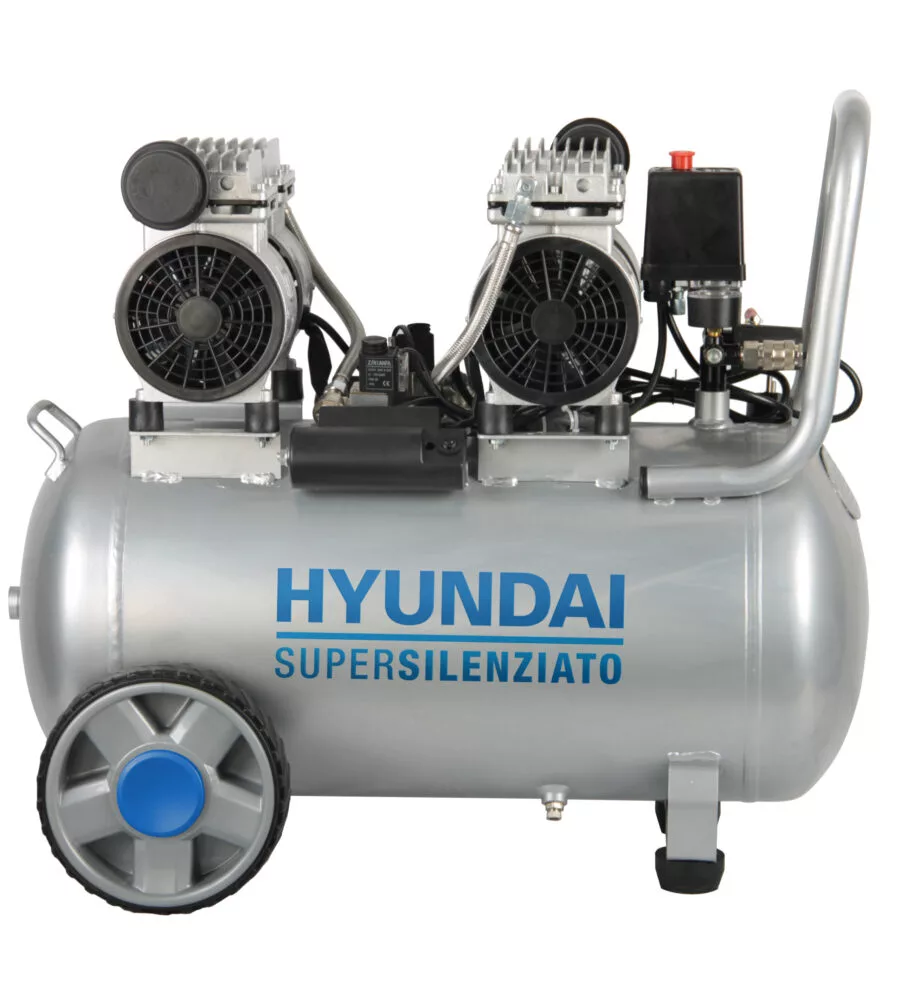 Compressore aria silenziato hyundai 50l 2hp - cod. 65706p